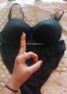 Black Bra &amp; Panty Set