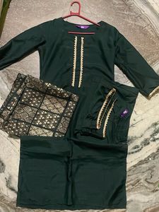 Elegant Green Kurta Set