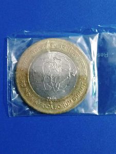 India 10 Rupee Coin - 2015 Africa Summit