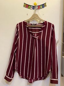 V Neck Shirt Oversized