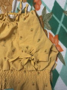Cute Yellow Floral Top