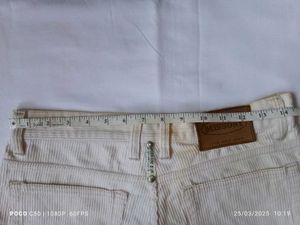 Off White Casual Fit Corduroy