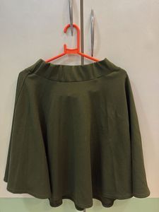 Olive Green Mini Skirt