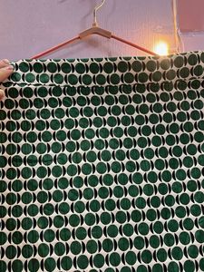Green Printed A Line skirt