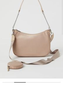 H&amp;M Beige Shoulder Bag and Pouch