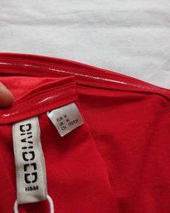 H&amp;M Red Satin Mini Dress