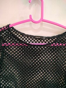 Black Mesh Top