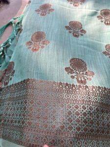 Green Chanderi Saree