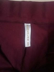 Maroon Casual Formal Pants
