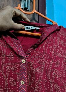 MAX Daily wear Short Red Kurta
