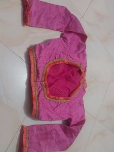 Pink Readymade Saree Blouse