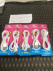 Combo 5 Pcs Micro Fast Charging Data Cable Withbil