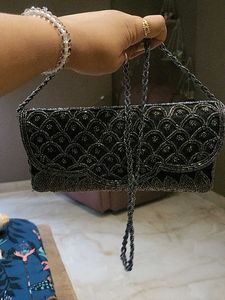 Handwork Clutch With Sling