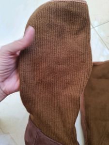 Mid Calf Suedette Boots