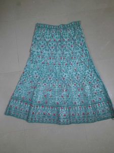 Blue Embroidered Lehenga