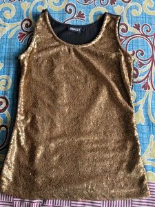 Sparkly Gold Tank Top