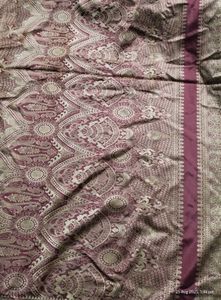 Vintage Burgundy Patterned Fabric