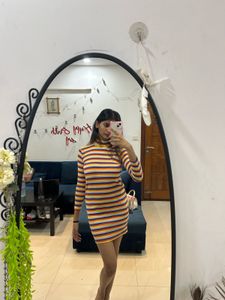Striped Short Dress