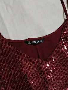Shein Sequins Partywear Top
