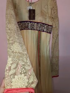 NEW:boutique designer long gown with dupatta