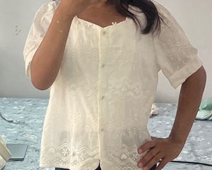 Lace Embroidered Blouse