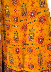Gorgeous Yellow Embroidered Suit