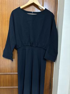 Korean Navy Blue Dress