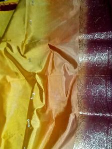 Magenta &amp; Orange Saree