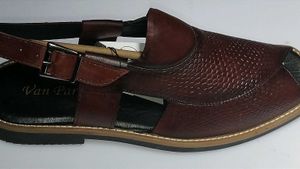 Men&#39;s Leather Peshawari Sandals