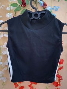 Black Striped Tank Top