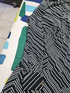 H&amp;M Striped Black &amp; White Dress