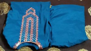 Teal Embroidered Kurta