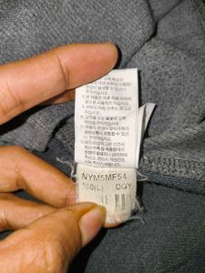 TNF &#39;Korea&#39; Faux-Leather Patch Sweatshirt