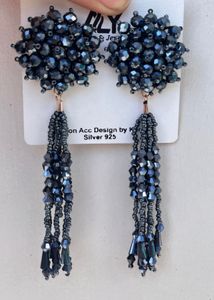 Long Crystal Fashion Earrings