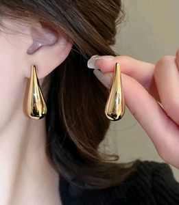 Teardrop Gold Earrings - Dangle