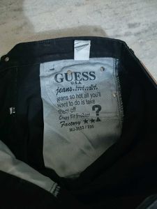 Men Black Guess Premium Jeans