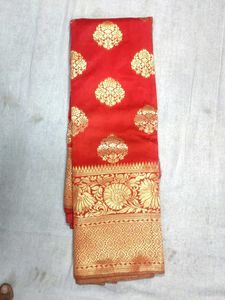 Red Banarasi Silk Saree