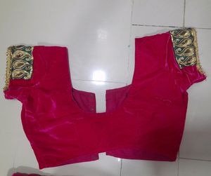 PINK VELVET LEHENGA CHOLI🩷