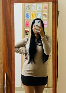Mini Wool Dress For Womens
