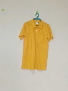 Yellow Pocket Polo Shirt