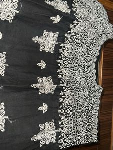 Pakistani Embroidered Black Suit