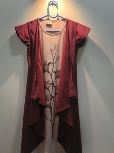 Floral Dress with Cardigan