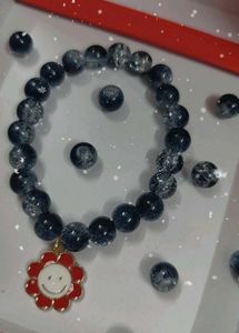 Charming Blue Beaded Bracelet