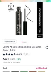🥳🥳Lakme Absolute Shine Liquid Eye Liner -Black