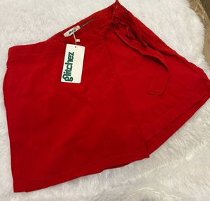 Red Wrap Skort - New with Tags!