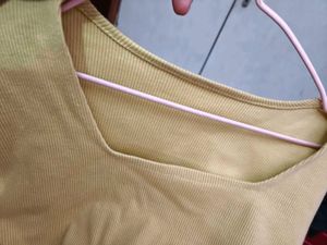 Yellow Long Sleeve Top