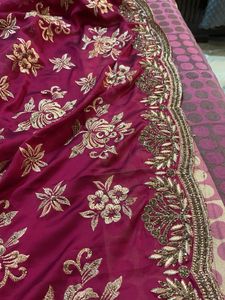 Elegant Embroidered Saree