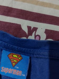 Blue Used Crop T-shirt