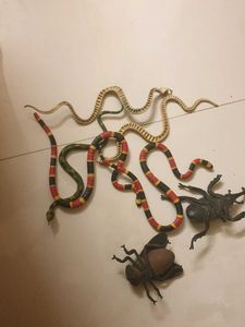 Toy Animal Figures - Snakes &amp; Insects