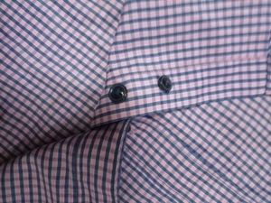 Checked Polyester Blue Shirt